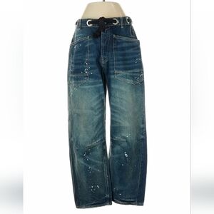 We The Free Moxie Low Slung Pull On Barrel Jeans in Timeless Blue - Size 25